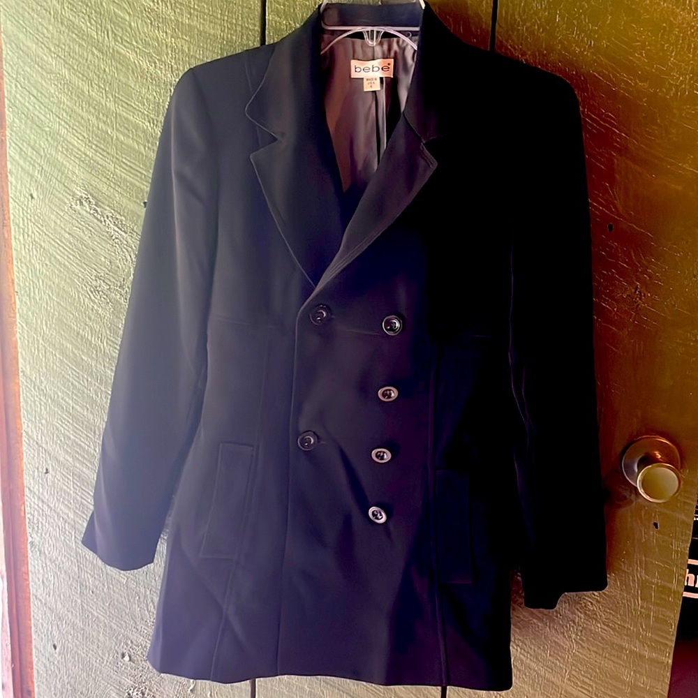 Bebe long sleeve black blazer